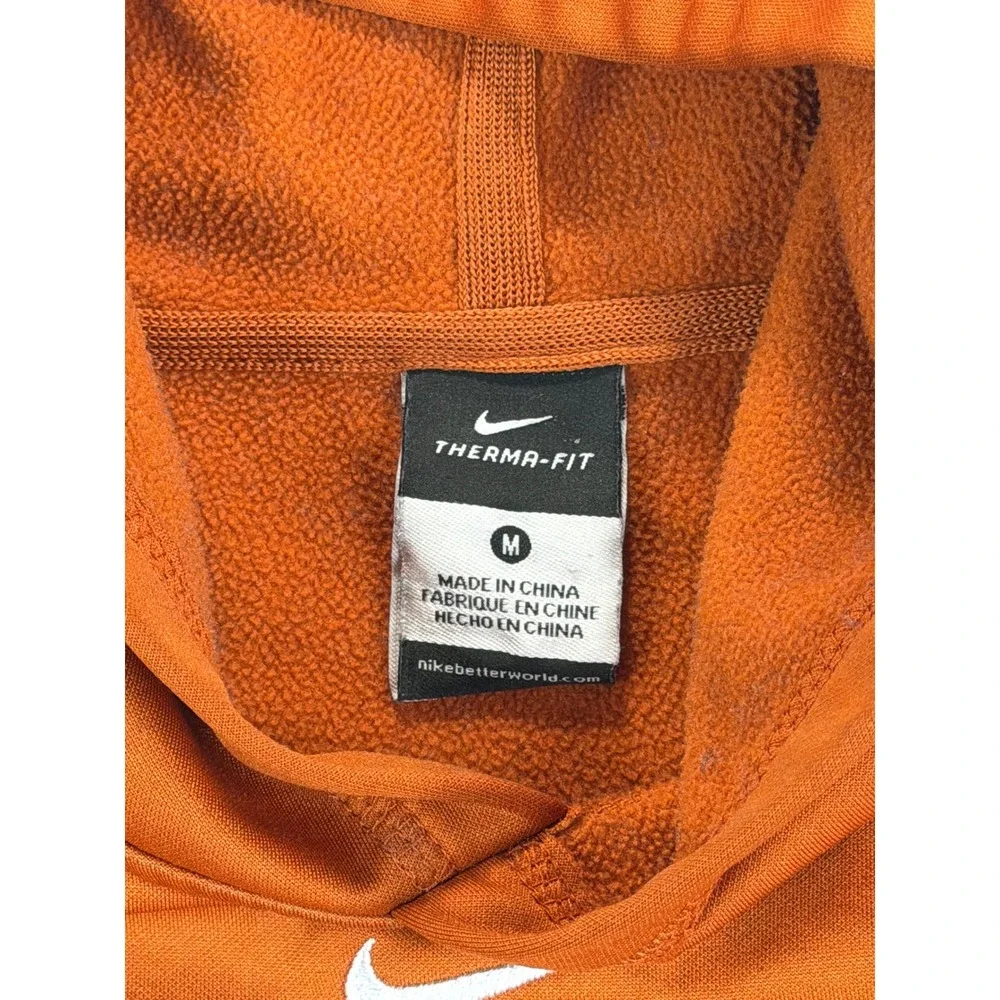 Nike Kids Texas Longhorns Therma-FIT Pullover Hoodie Burnt Orange Medium